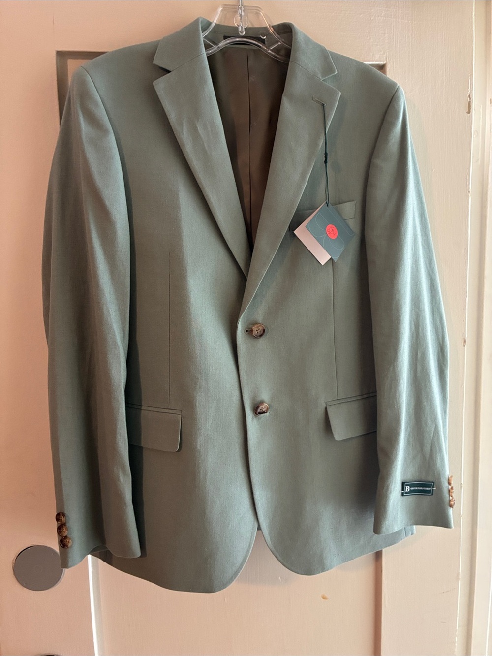 Brooks Brothers Light Sage Green Two-Button Sport Coat